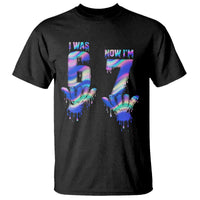Funny I Was 6 Now I Am 7 T Shirt Iridescent Effect Printed Kids Birthday - Wonder Print Shop