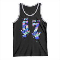 Funny I Was 6 Now I Am 7 Tank Top Iridescent Effect Printed Kids Birthday - Wonder Print Shop