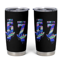 Funny I Was 6 Now I Am 7 Tumbler Cup Iridescent Effect Printed Kids Birthday - Wonder Print Shop