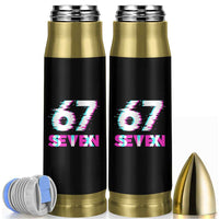 Glitch Optical Illusion Six Seven Meme Bullet Tumbler Gen Alpha Slang Gift - Wonder Print Shop