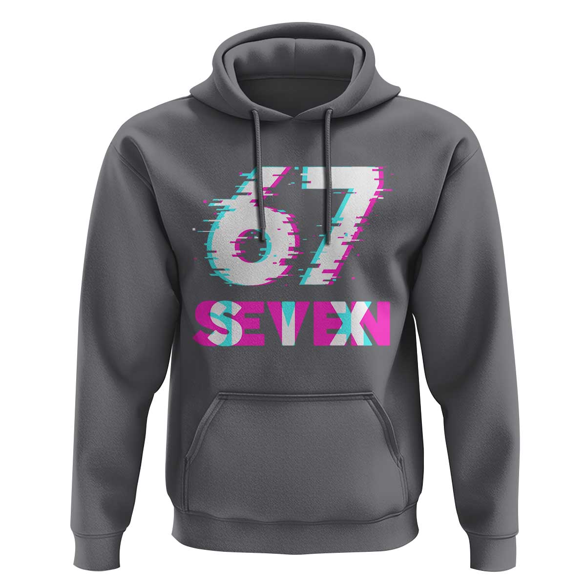 Glitch Optical Illusion Six Seven Meme Hoodie Gen Alpha Slang Gift - Wonder Print Shop