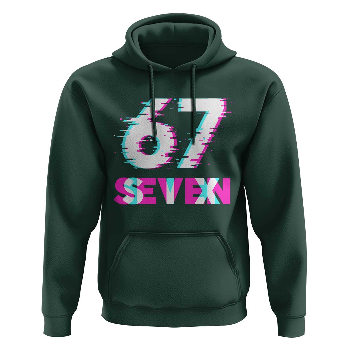 Glitch Optical Illusion Six Seven Meme Hoodie Gen Alpha Slang Gift - Wonder Print Shop