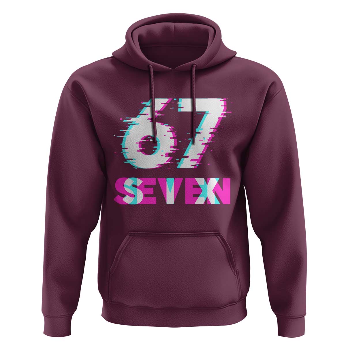 Glitch Optical Illusion Six Seven Meme Hoodie Gen Alpha Slang Gift - Wonder Print Shop