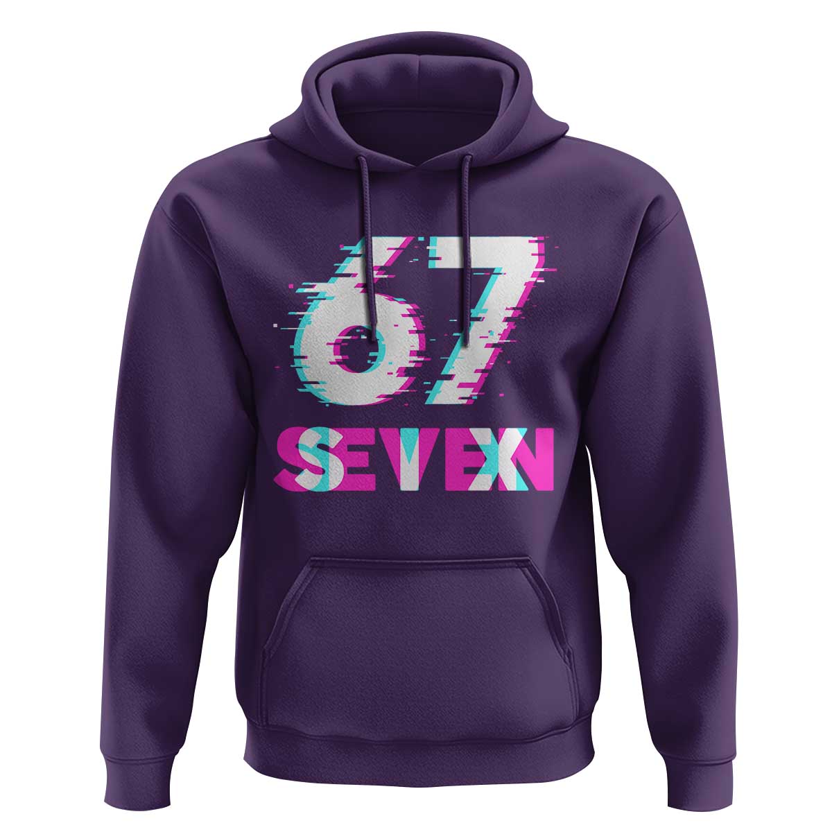 Glitch Optical Illusion Six Seven Meme Hoodie Gen Alpha Slang Gift - Wonder Print Shop