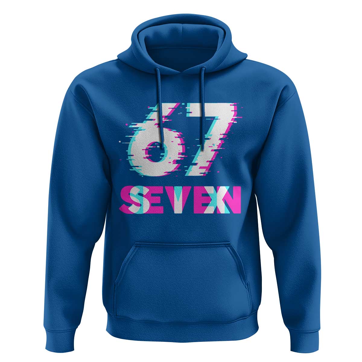 Glitch Optical Illusion Six Seven Meme Hoodie Gen Alpha Slang Gift - Wonder Print Shop