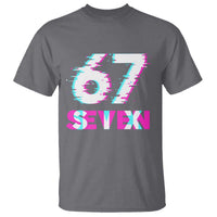 Glitch Optical Illusion Six Seven Meme T Shirt Gen Alpha Slang Gift - Wonder Print Shop