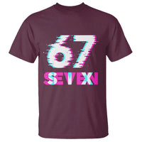 Glitch Optical Illusion Six Seven Meme T Shirt Gen Alpha Slang Gift - Wonder Print Shop