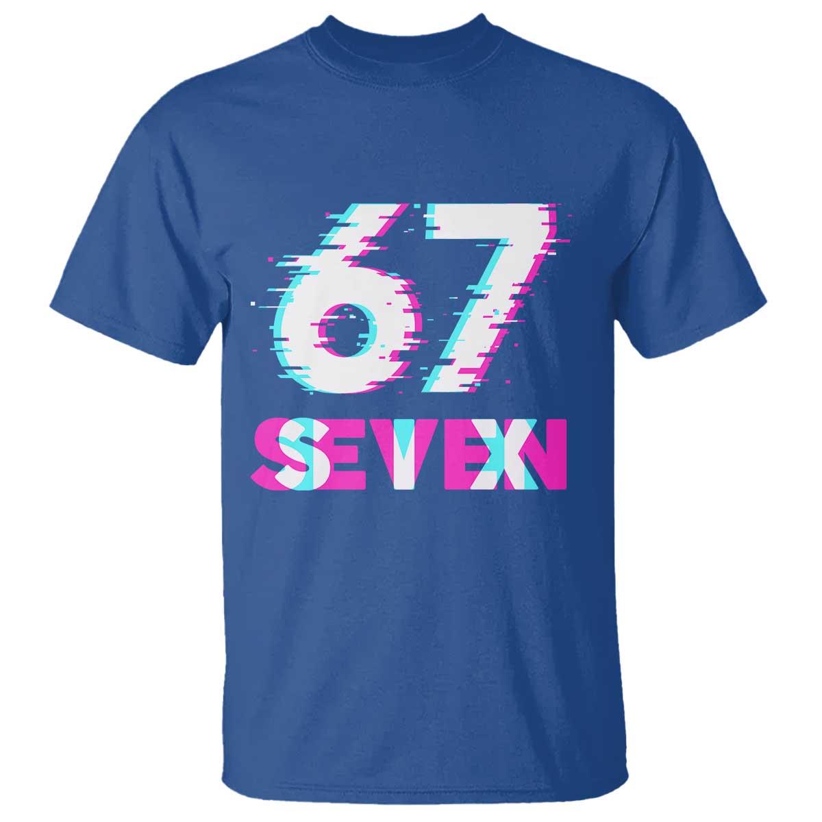 Glitch Optical Illusion Six Seven Meme T Shirt Gen Alpha Slang Gift - Wonder Print Shop