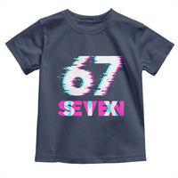 Glitch Optical Illusion Six Seven Meme Toddler T Shirt Gen Alpha Slang Gift - Wonder Print Shop