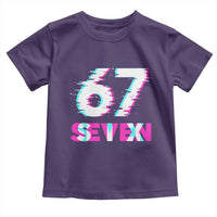 Glitch Optical Illusion Six Seven Meme Toddler T Shirt Gen Alpha Slang Gift - Wonder Print Shop