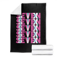 Six Seven Glitch Optical Illusion Meme Throw Blanket Funny Gen Z Alpha Gift - Wonder Print Shop