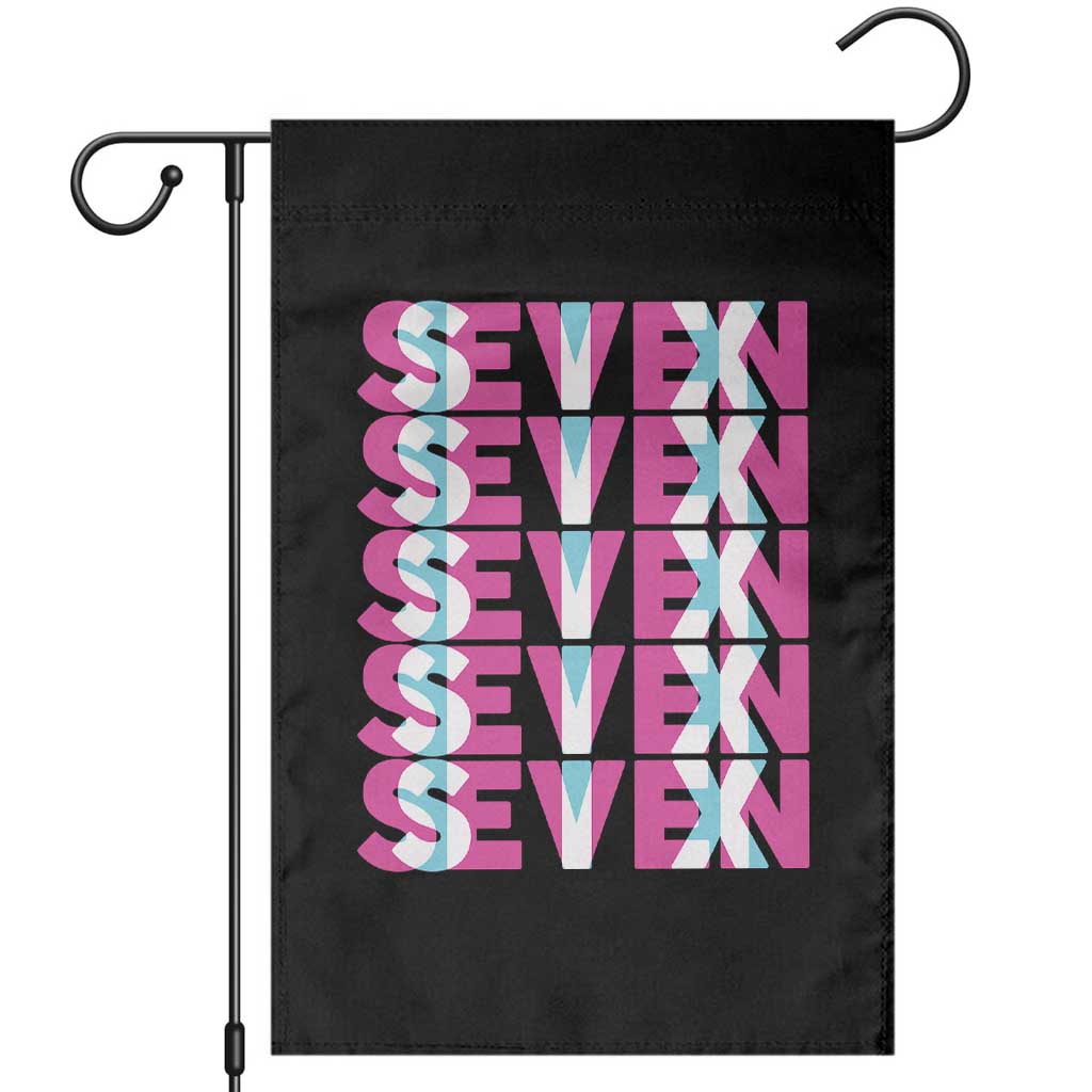 Six Seven Glitch Optical Illusion Meme Garden Flag Funny Gen Z Alpha Gift - Wonder Print Shop