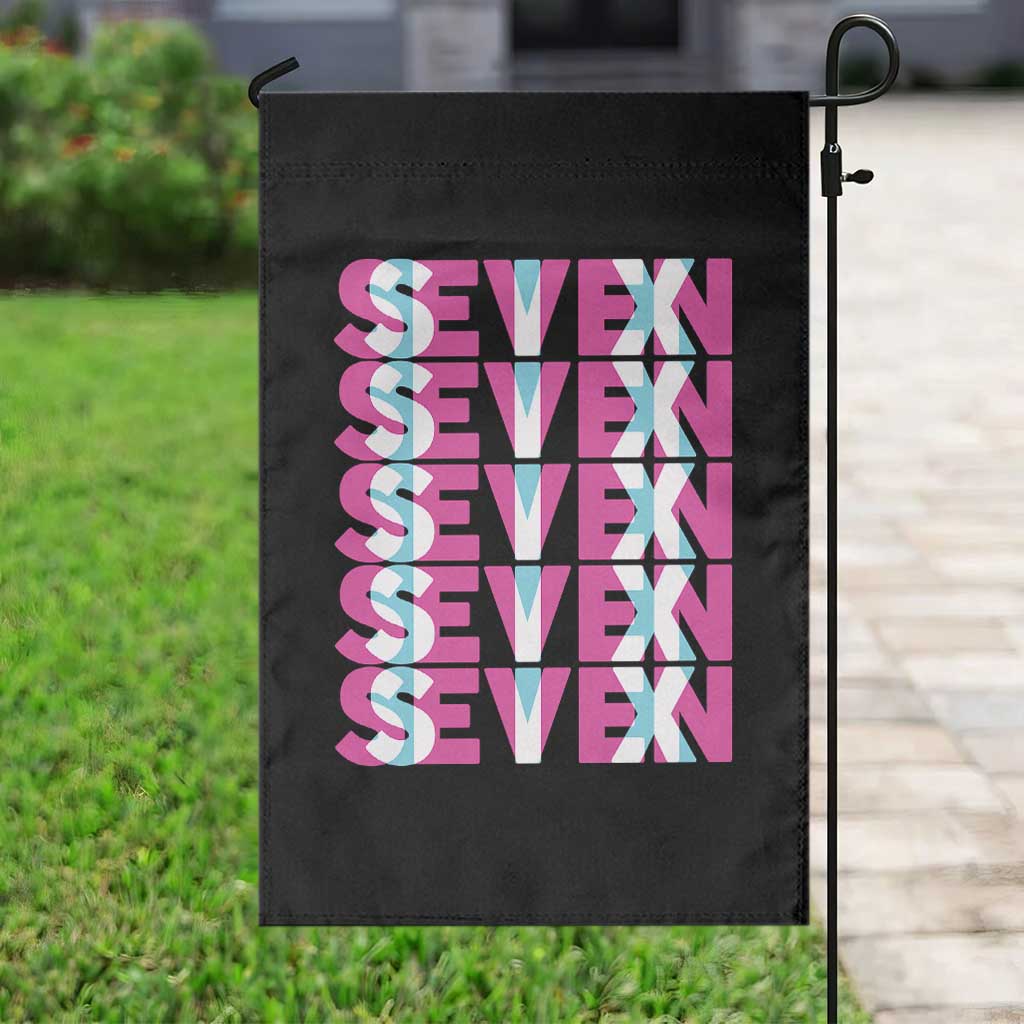 Six Seven Glitch Optical Illusion Meme Garden Flag Funny Gen Z Alpha Gift - Wonder Print Shop