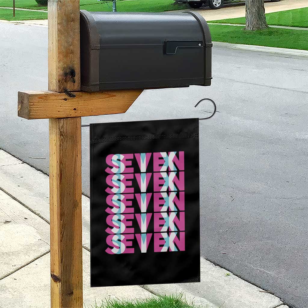 Six Seven Glitch Optical Illusion Meme Garden Flag Funny Gen Z Alpha Gift - Wonder Print Shop