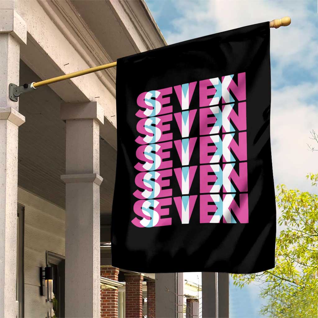 Six Seven Glitch Optical Illusion Meme Garden Flag Funny Gen Z Alpha Gift - Wonder Print Shop