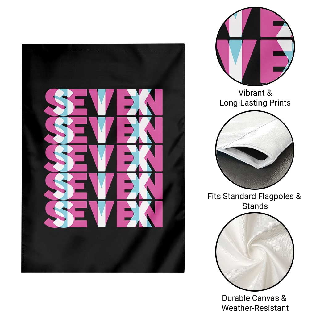Six Seven Glitch Optical Illusion Meme Garden Flag Funny Gen Z Alpha Gift - Wonder Print Shop