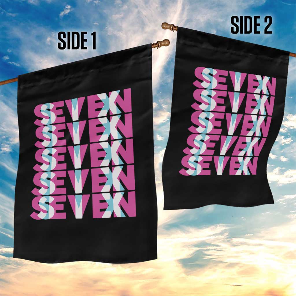 Six Seven Glitch Optical Illusion Meme Garden Flag Funny Gen Z Alpha Gift - Wonder Print Shop