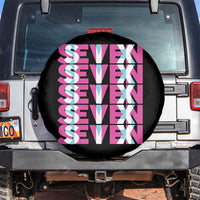 Six Seven Glitch Optical Illusion Meme Spare Tire Cover Funny Gen Z Alpha Gift - Wonder Print Shop
