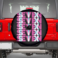 Six Seven Glitch Optical Illusion Meme Spare Tire Cover Funny Gen Z Alpha Gift - Wonder Print Shop