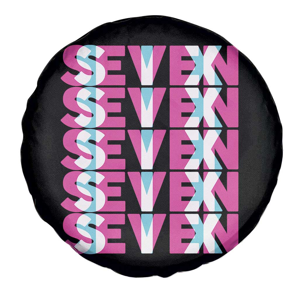 Six Seven Glitch Optical Illusion Meme Spare Tire Cover Funny Gen Z Alpha Gift - Wonder Print Shop