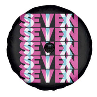 Six Seven Glitch Optical Illusion Meme Spare Tire Cover Funny Gen Z Alpha Gift - Wonder Print Shop