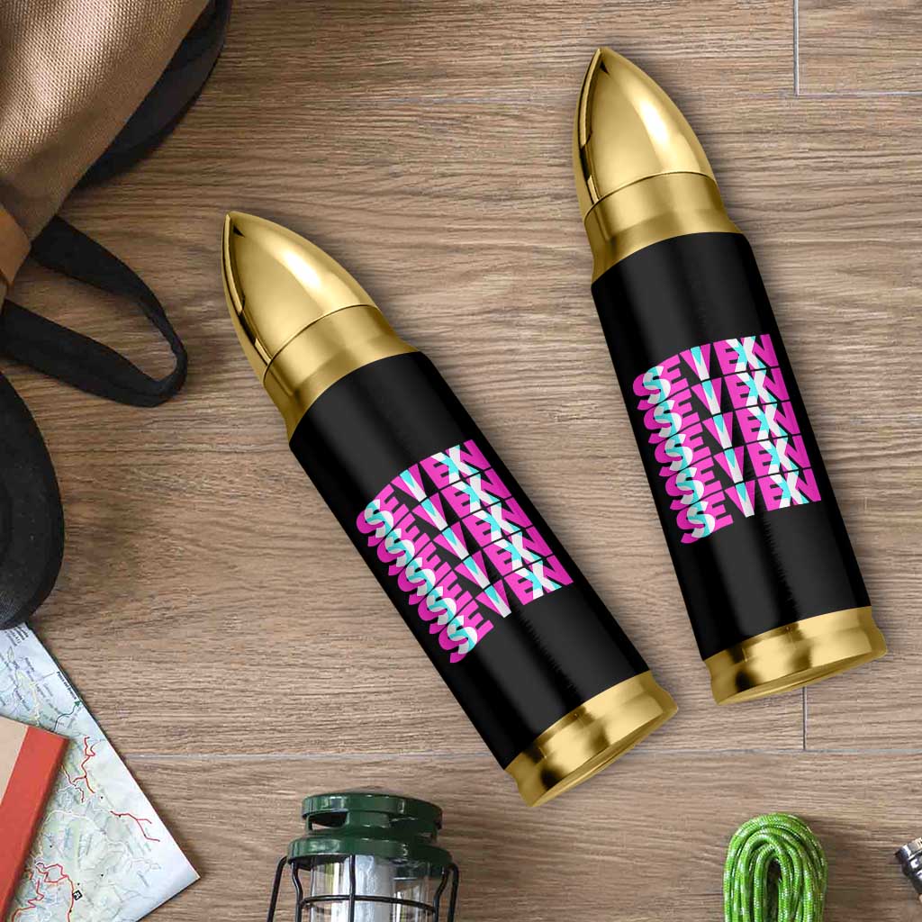Six Seven Glitch Optical Illusion Meme Bullet Tumbler Funny Gen Z Alpha Gift - Wonder Print Shop