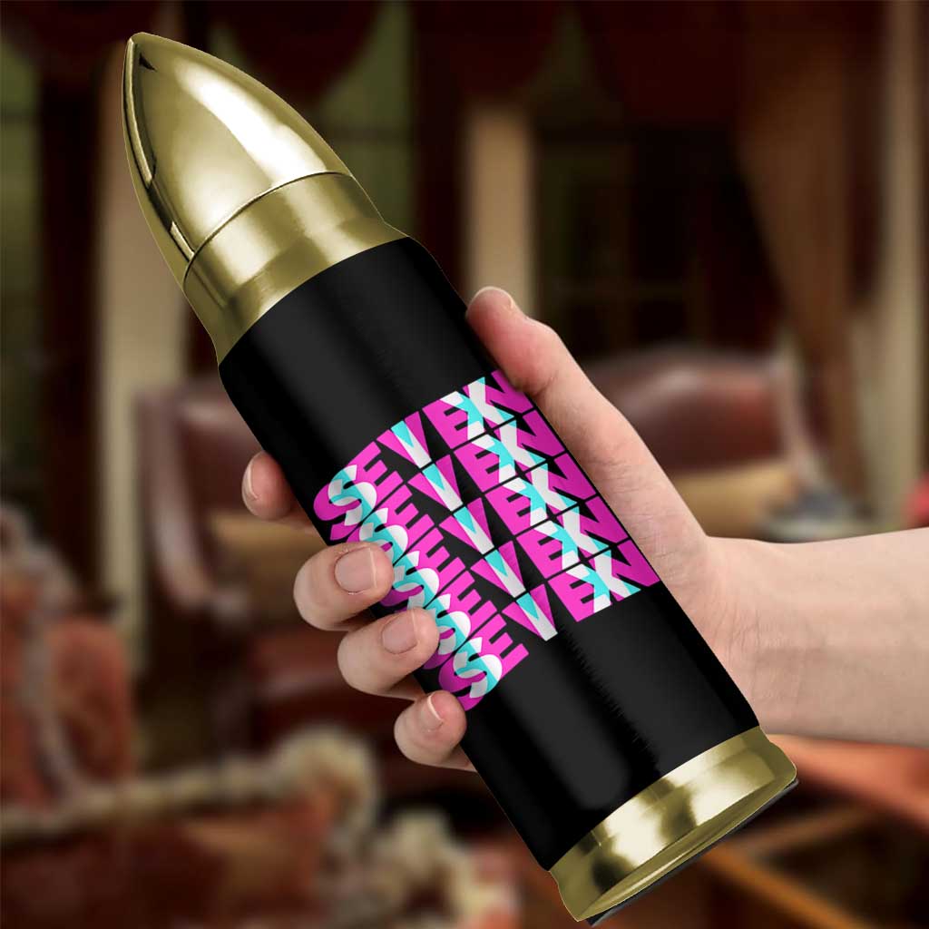 Six Seven Glitch Optical Illusion Meme Bullet Tumbler Funny Gen Z Alpha Gift - Wonder Print Shop