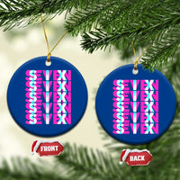 Six Seven Glitch Optical Illusion Meme Ceramic Ornament Funny Gen Z Alpha Gift - Wonder Print Shop