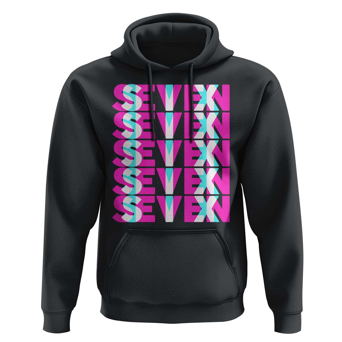 Six Seven Glitch Optical Illusion Meme Hoodie Funny Gen Z Alpha Gift - Wonder Print Shop