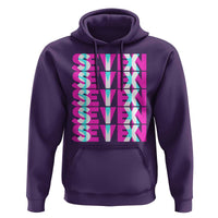 Six Seven Glitch Optical Illusion Meme Hoodie Funny Gen Z Alpha Gift - Wonder Print Shop