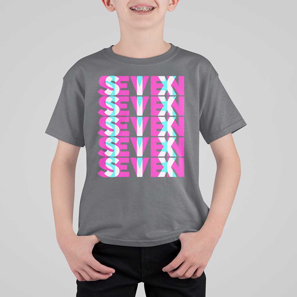 Six Seven Glitch Optical Illusion Meme T Shirt For Kid Funny Gen Z Alpha Gift - Wonder Print Shop