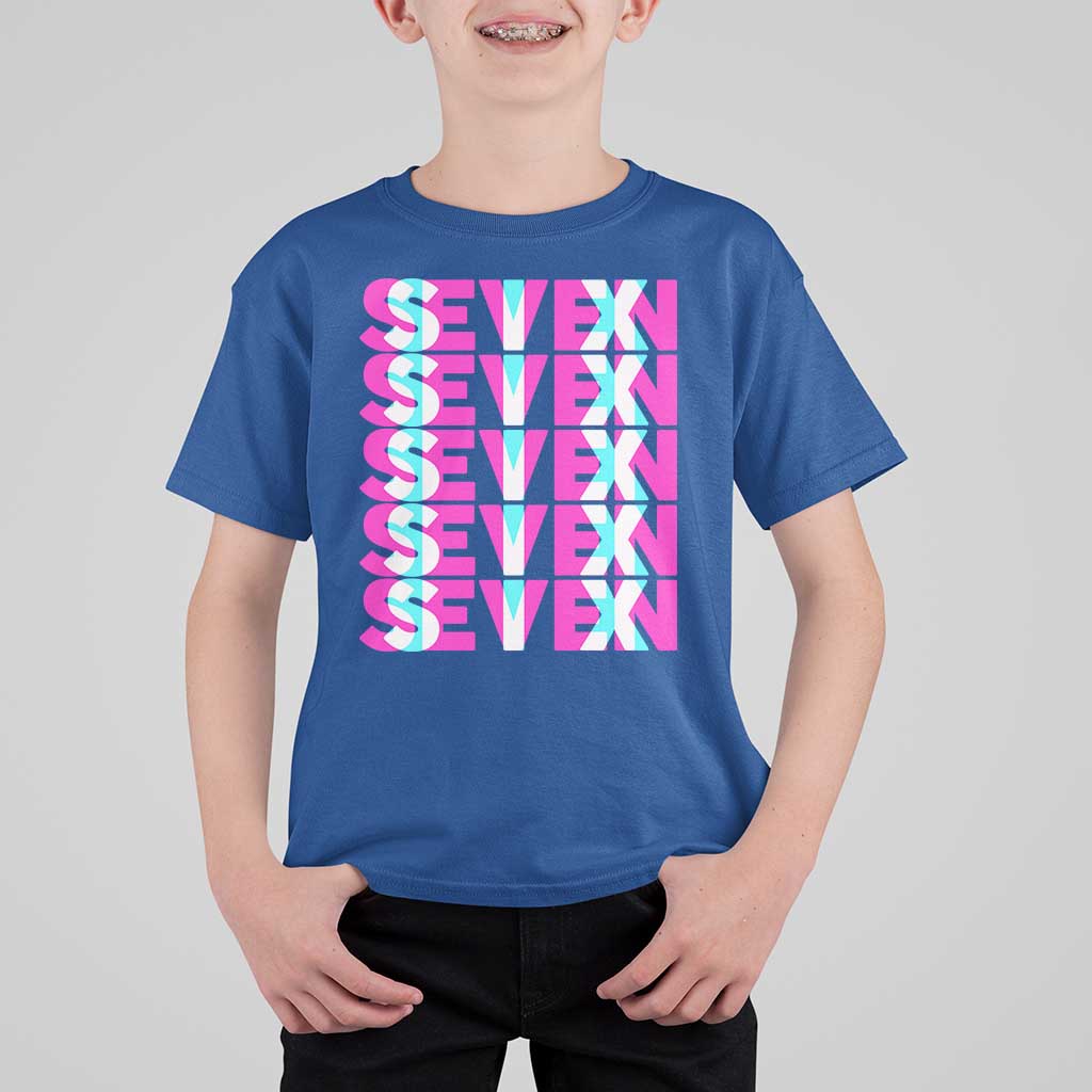 Six Seven Glitch Optical Illusion Meme T Shirt For Kid Funny Gen Z Alpha Gift - Wonder Print Shop