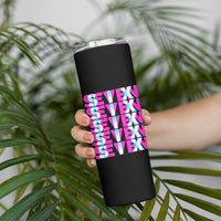 Six Seven Glitch Optical Illusion Meme Skinny Tumbler Funny Gen Z Alpha Gift - Wonder Print Shop