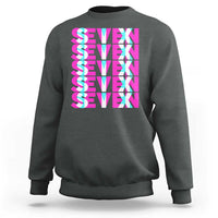 Six Seven Glitch Optical Illusion Meme Sweatshirt Funny Gen Z Alpha Gift - Wonder Print Shop