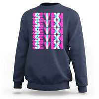 Six Seven Glitch Optical Illusion Meme Sweatshirt Funny Gen Z Alpha Gift - Wonder Print Shop
