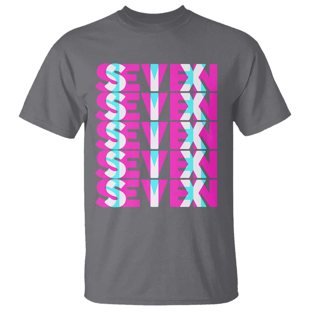 Six Seven Glitch Optical Illusion Meme T Shirt Funny Gen Z Alpha Gift - Wonder Print Shop