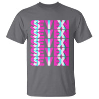 Six Seven Glitch Optical Illusion Meme T Shirt Funny Gen Z Alpha Gift - Wonder Print Shop