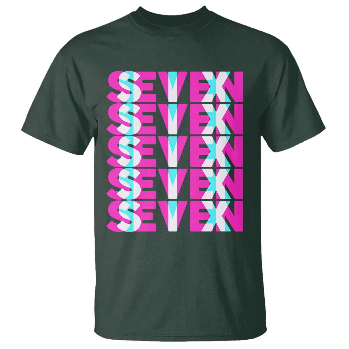 Six Seven Glitch Optical Illusion Meme T Shirt Funny Gen Z Alpha Gift - Wonder Print Shop