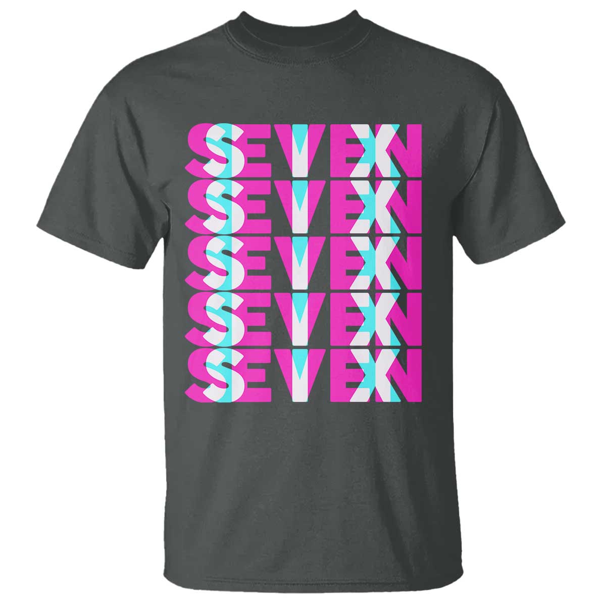Six Seven Glitch Optical Illusion Meme T Shirt Funny Gen Z Alpha Gift - Wonder Print Shop