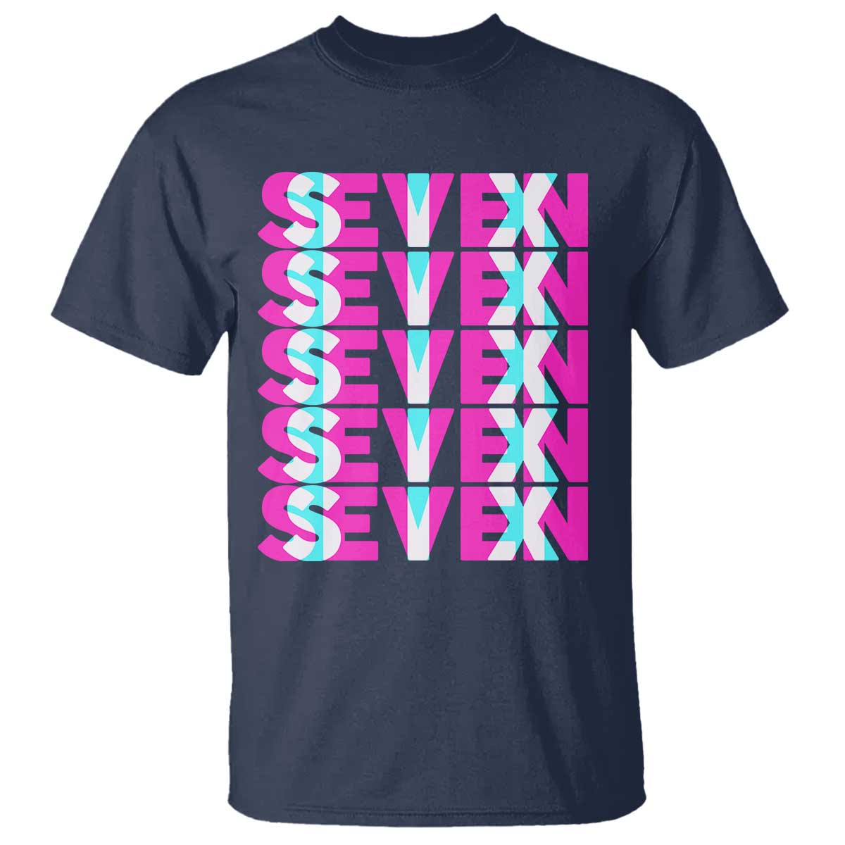 Six Seven Glitch Optical Illusion Meme T Shirt Funny Gen Z Alpha Gift - Wonder Print Shop