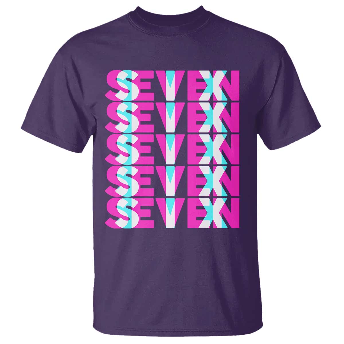 Six Seven Glitch Optical Illusion Meme T Shirt Funny Gen Z Alpha Gift - Wonder Print Shop