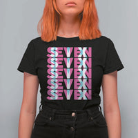 Six Seven Glitch Optical Illusion Meme T Shirt For Women Funny Gen Z Alpha Gift - Wonder Print Shop