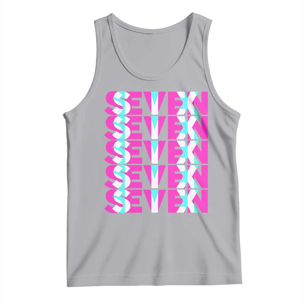 Six Seven Glitch Optical Illusion Meme Tank Top Funny Gen Z Alpha Gift - Wonder Print Shop