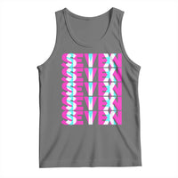 Six Seven Glitch Optical Illusion Meme Tank Top Funny Gen Z Alpha Gift - Wonder Print Shop