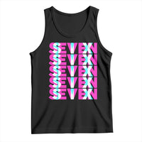 Six Seven Glitch Optical Illusion Meme Tank Top Funny Gen Z Alpha Gift - Wonder Print Shop