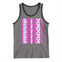 Six Seven Glitch Optical Illusion Meme Tank Top Funny Gen Z Alpha Gift - Wonder Print Shop