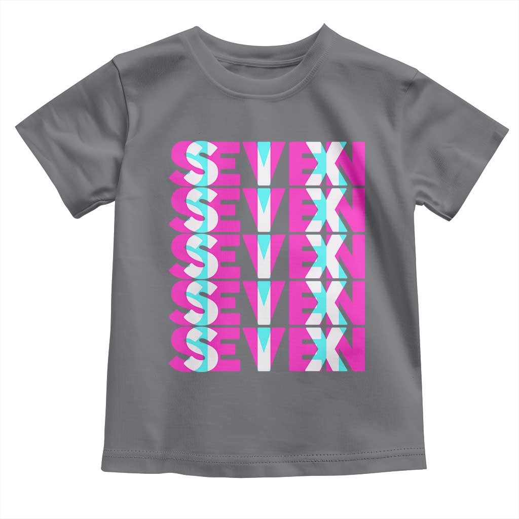 Six Seven Glitch Optical Illusion Meme Toddler T Shirt Funny Gen Z Alpha Gift - Wonder Print Shop