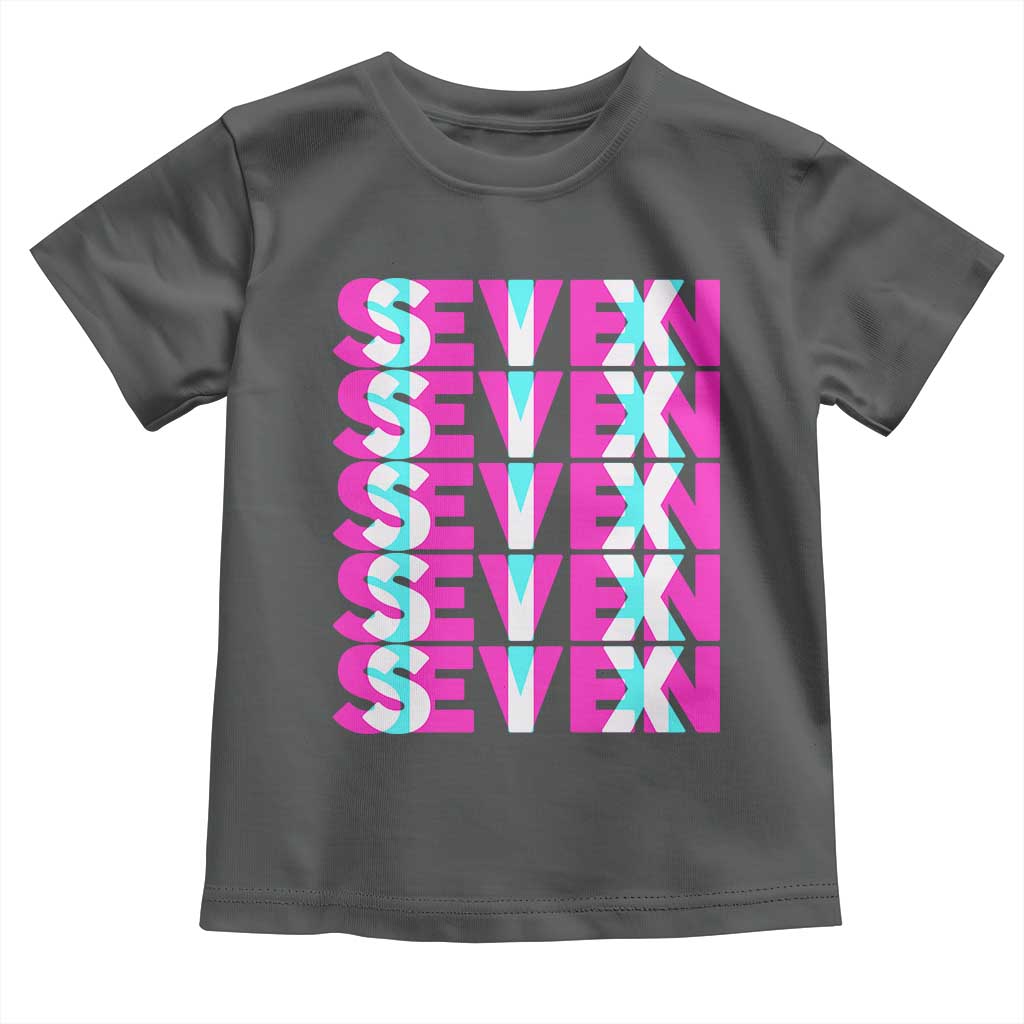 Six Seven Glitch Optical Illusion Meme Toddler T Shirt Funny Gen Z Alpha Gift - Wonder Print Shop