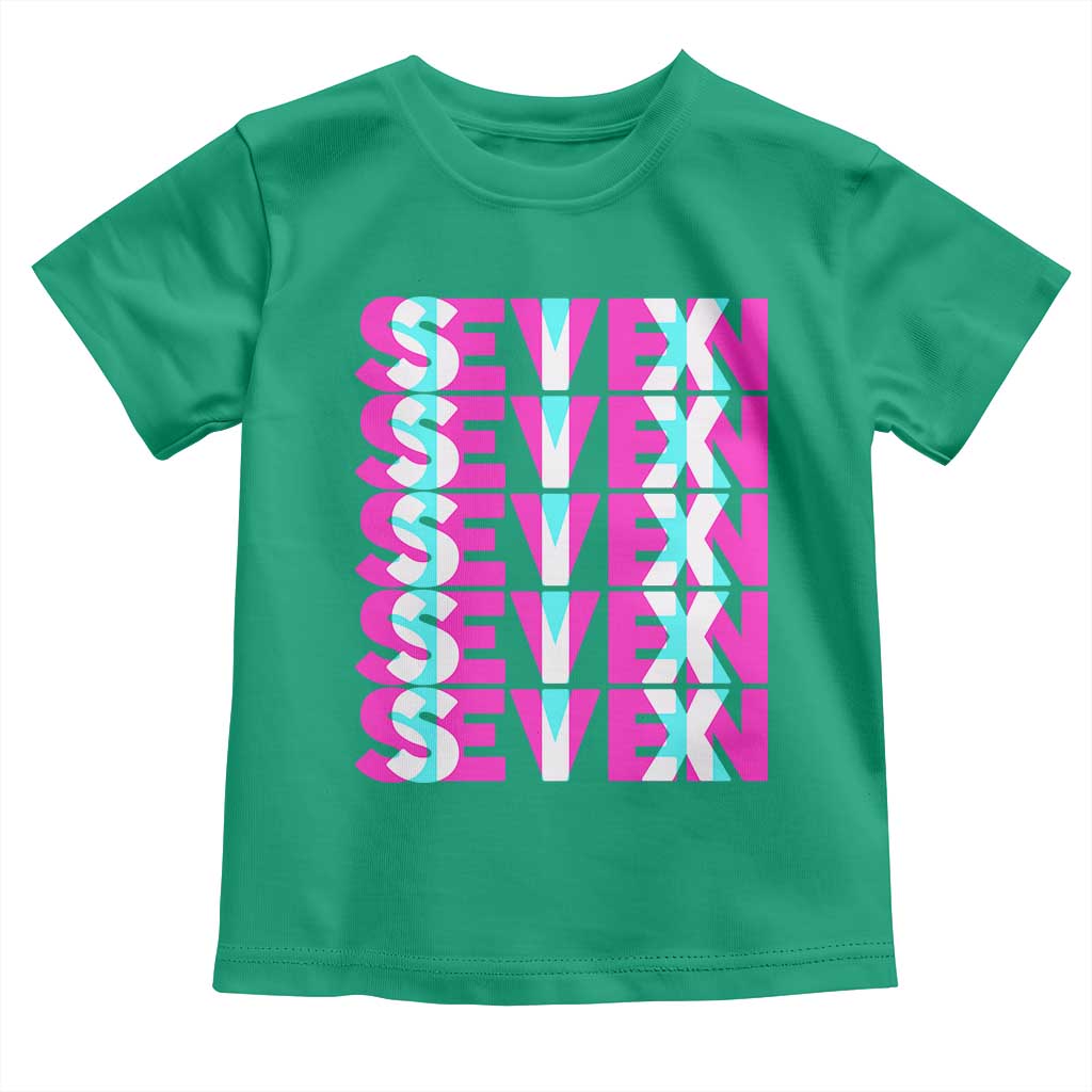 Six Seven Glitch Optical Illusion Meme Toddler T Shirt Funny Gen Z Alpha Gift - Wonder Print Shop