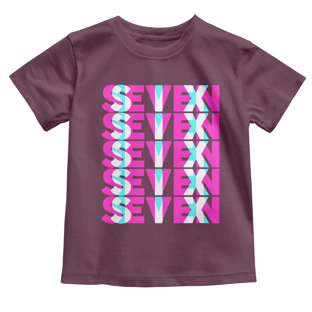Six Seven Glitch Optical Illusion Meme Toddler T Shirt Funny Gen Z Alpha Gift - Wonder Print Shop